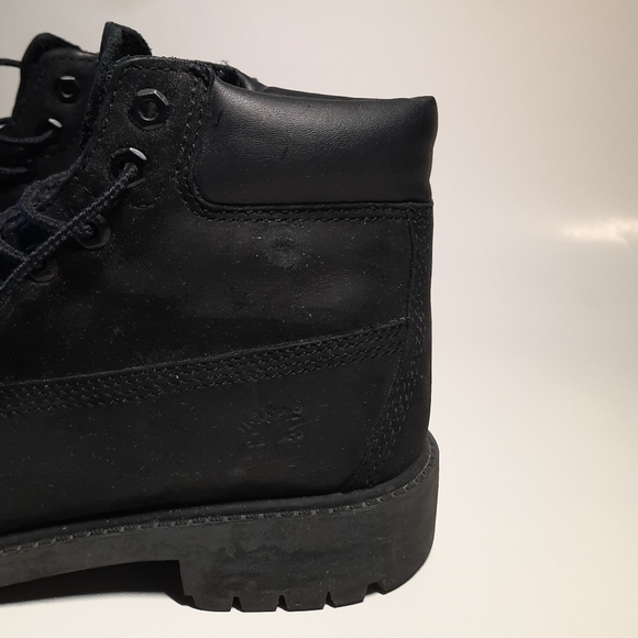 Timberland Kids Boys Girls Black Boots Size 2 - Picture 3 of 7